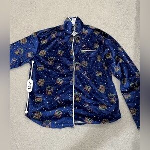 McDonald’s pajamas unisex set sz Large/XL midnight blue